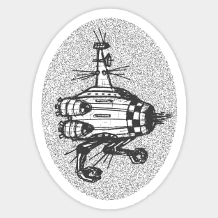 Spaceship Sticker